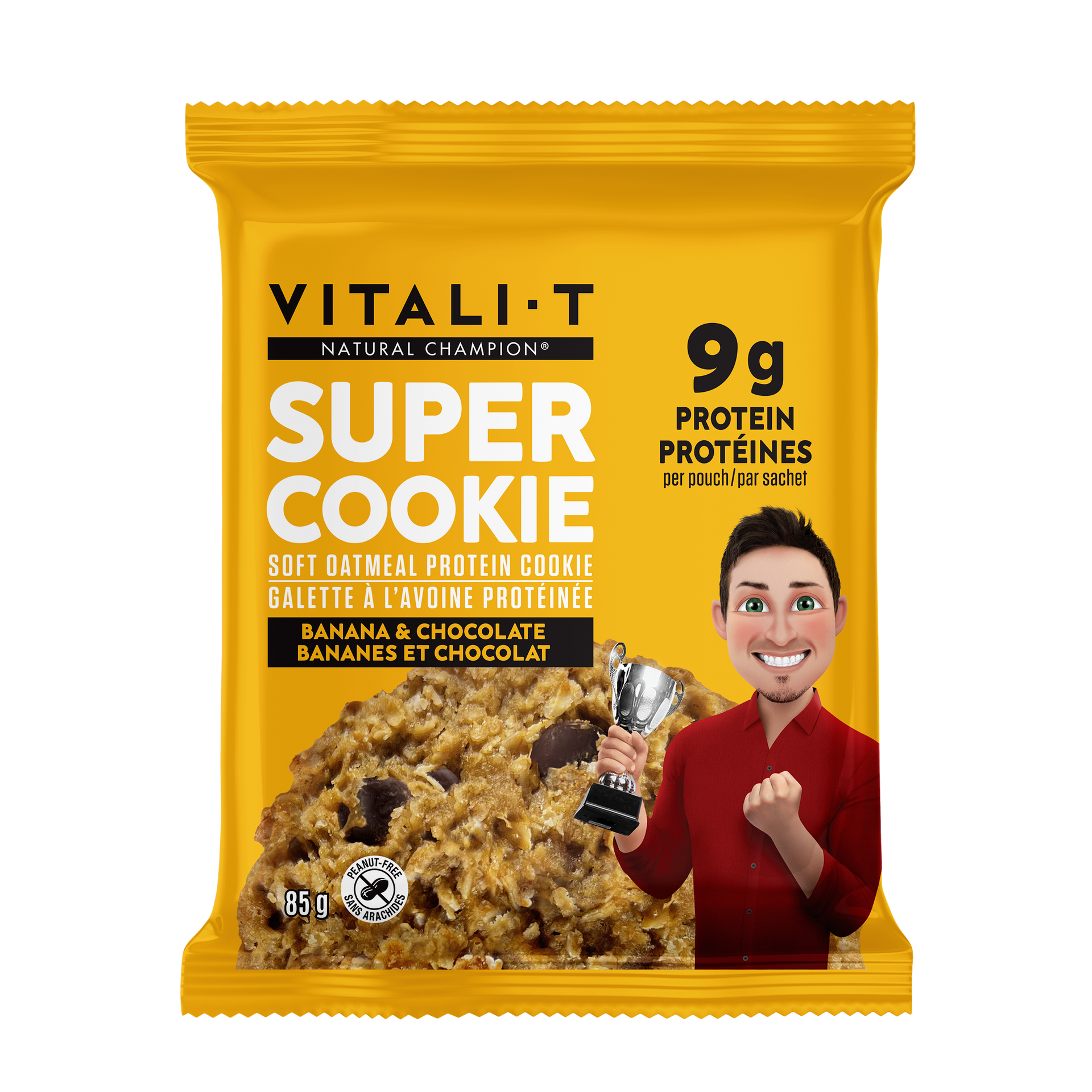 YOGINI FOOD 100 cacao 21袋（41g） Banana chocolate oatmeal cookie | Natural & Protein | Vitalit-T