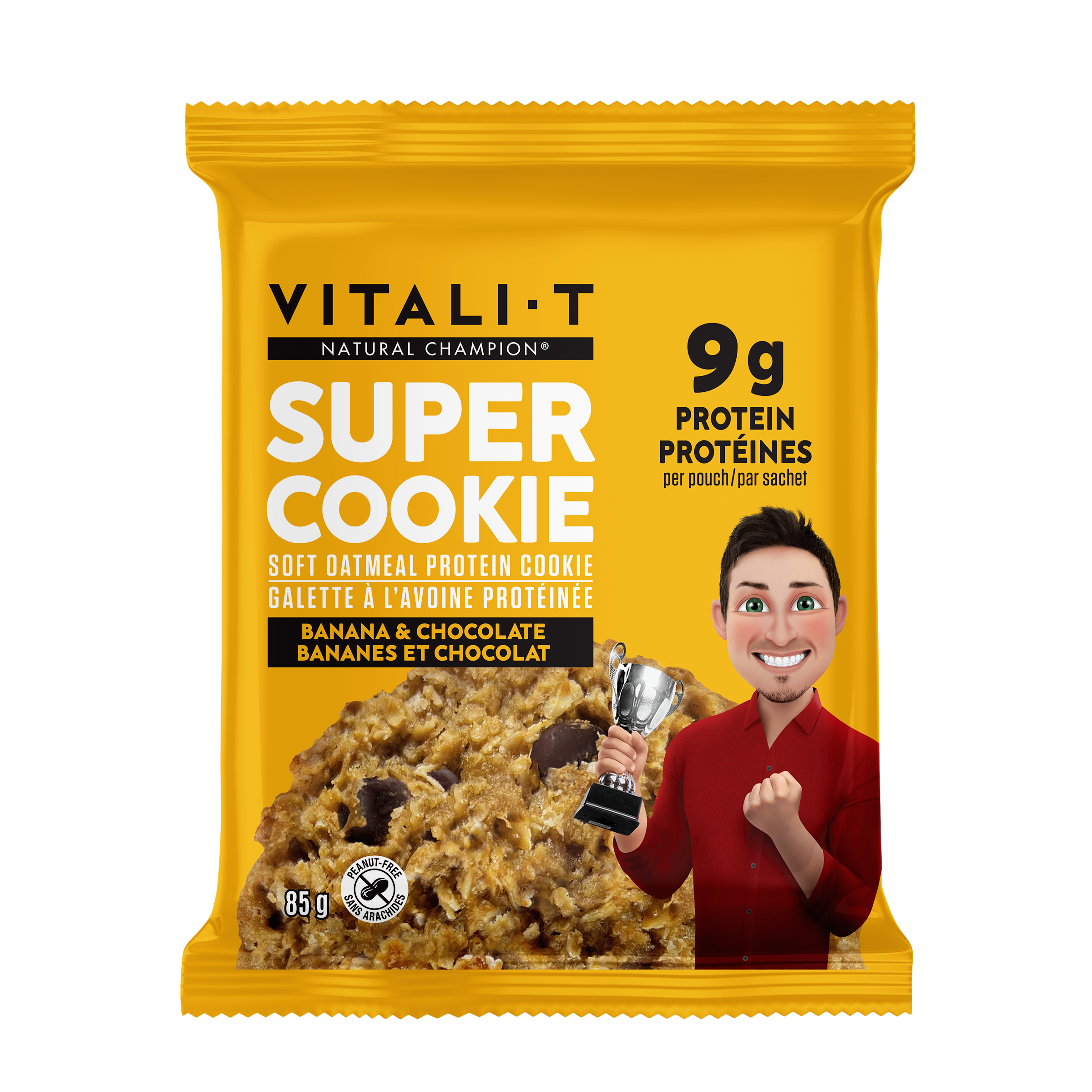 COLLATION BANANES ET CHOCOLAT 12x85G - Vitali-T Snacks/Collations