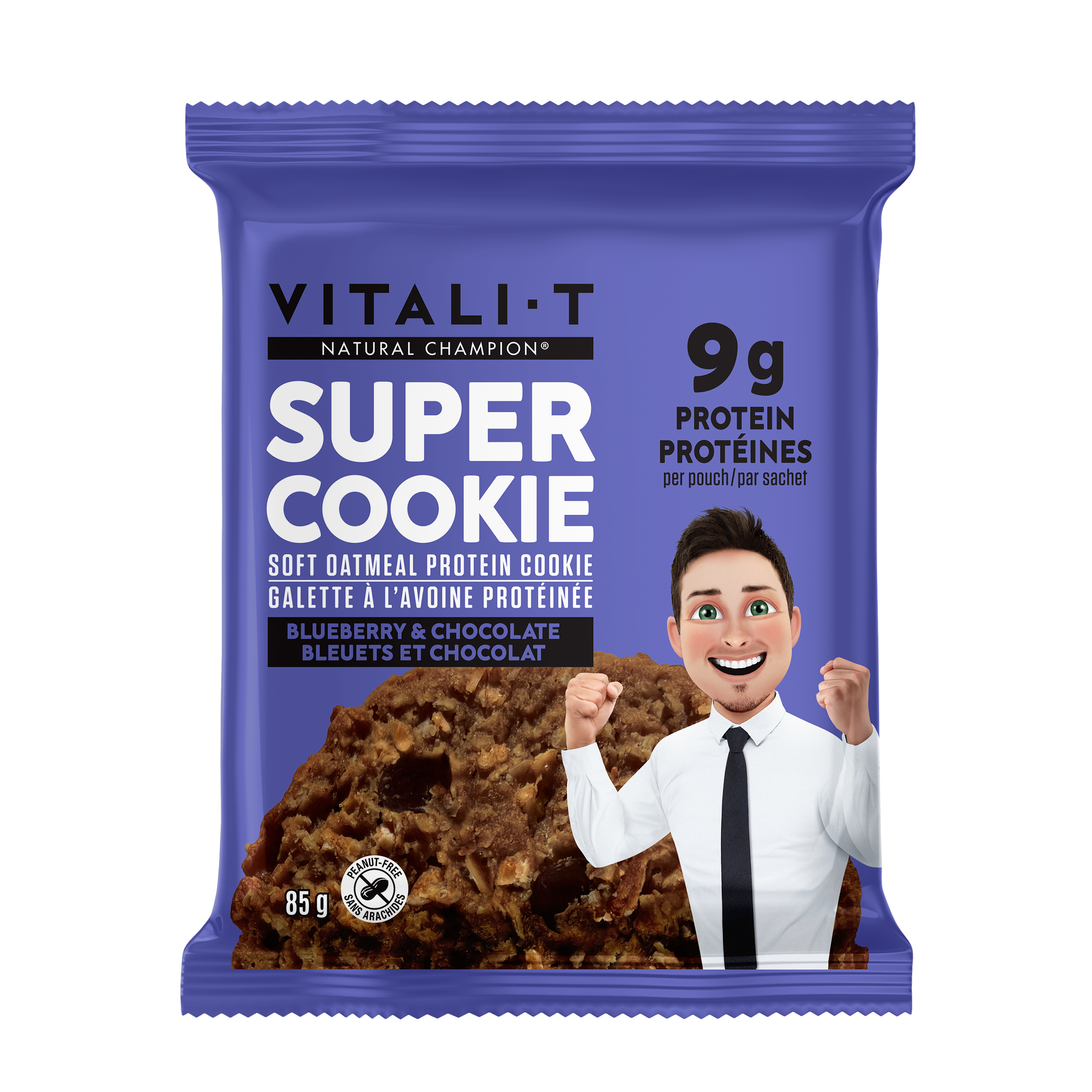 COLLATION BLEUETS ET CHOCOLAT 12x85G - Vitali-T Snacks/Collations