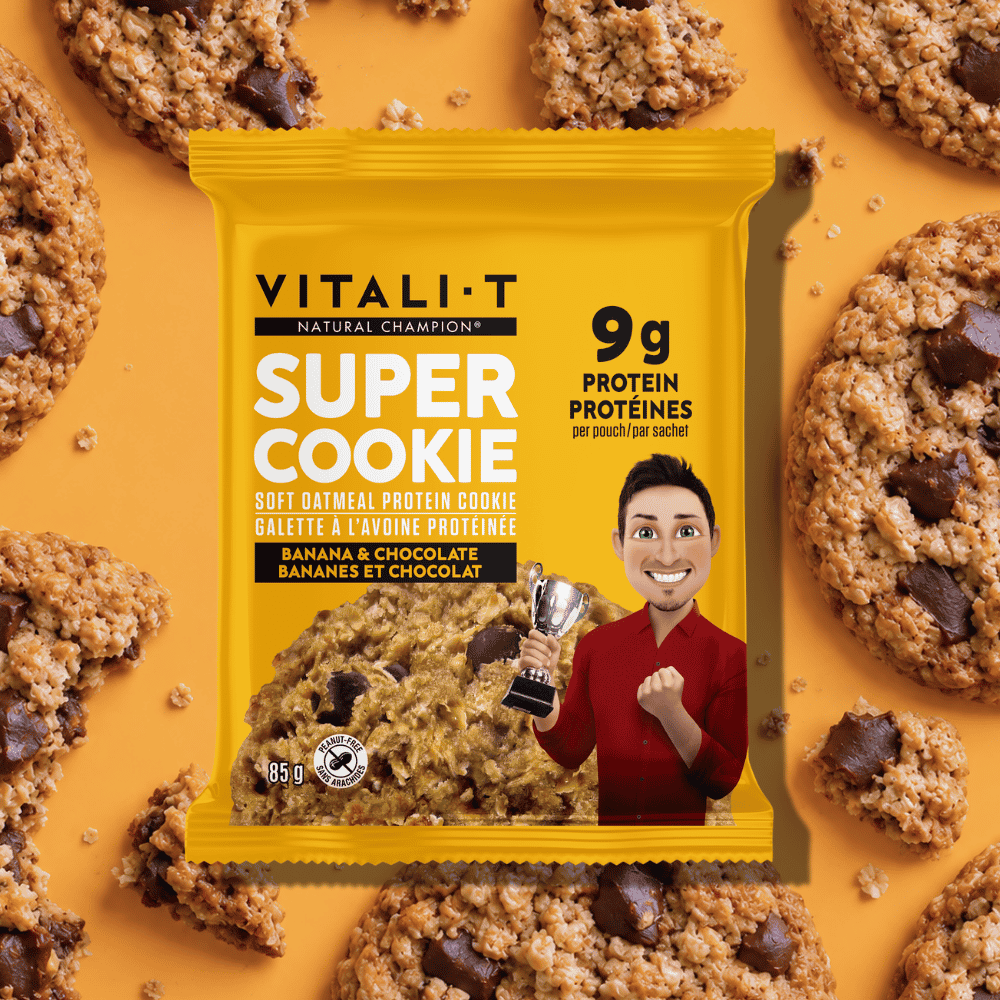 Super Cookie protéiné - Bananes et chocolat
