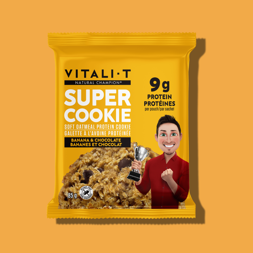 Super Cookie protéiné - Bananes et chocolat