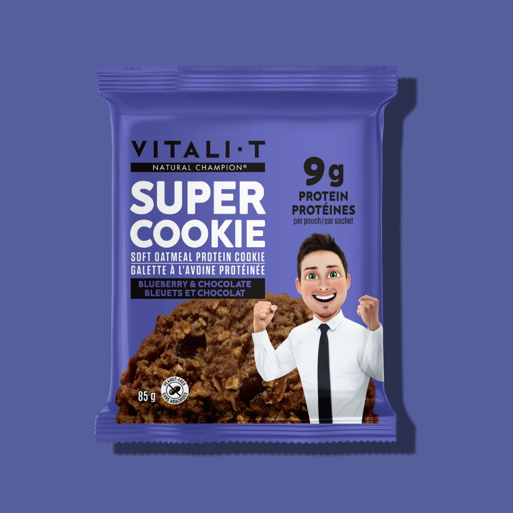 Super Cookie protéiné - Bleuets et chocolat