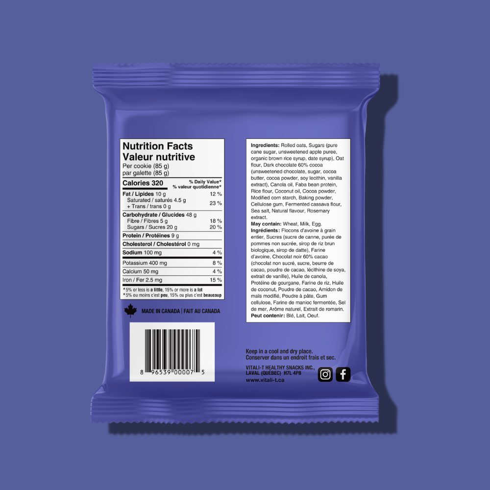 Super Cookie protéiné - Bleuets et chocolat
