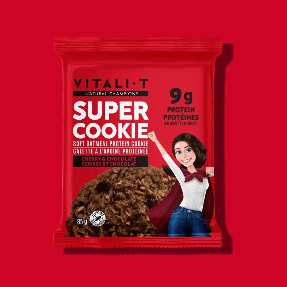 Super Cookie protéiné - Cerises et chocolat